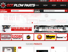 Tablet Screenshot of gotplowparts.com